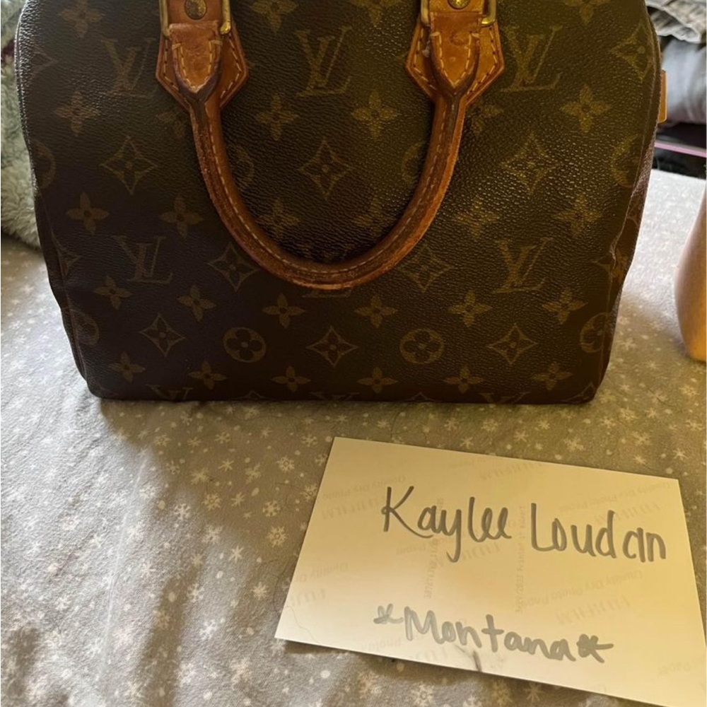 Louis Vuitton Brown Satchel Iconic Monogram